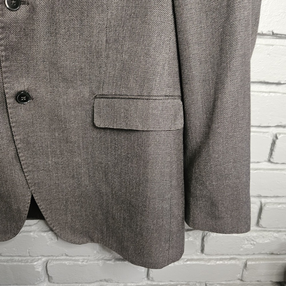 Bianco Brioni Mens Blazer 44L High Twist Super Fine Biella Modern Fit - Picture 3 of 16